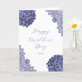 Tarjeta Floral Purple Photo Happy Mother's Day