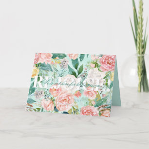 Tarjeta floral REJOICE! de Pascua