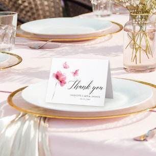 Tarjeta Floral Rosa Bridal Shower