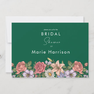 Tarjeta Floral RSVP
