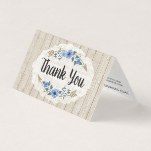 Tarjeta Floral rústica de madera y acuarela bohemia gracia