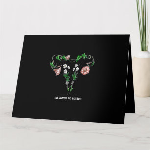 Tarjeta Floral sin útero sin opinión sobre los derechos de
