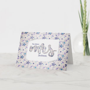 Tarjeta Floral Sra. Bridal Shower