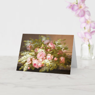Tarjeta Floral Still Life, Raoul M. De Longpré