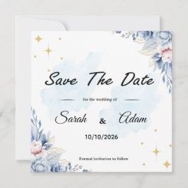Tarjeta floral suave