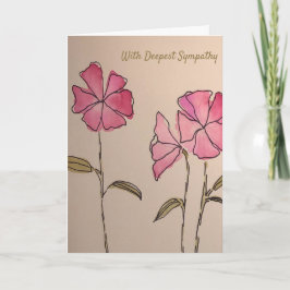 Tarjeta Floral Sympathy Card (Blank Inside)