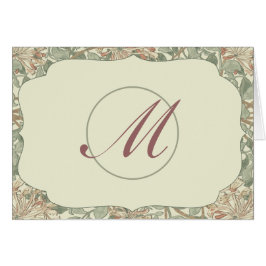Tarjeta floral vintage de William Morris