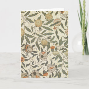 Tarjeta Floral virgen William Morris Fruit