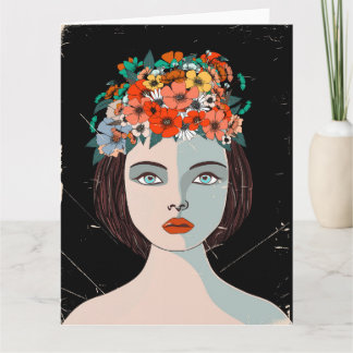 Tarjeta Floral Woman