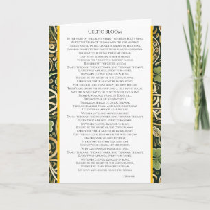 Tarjeta Florecer Celta