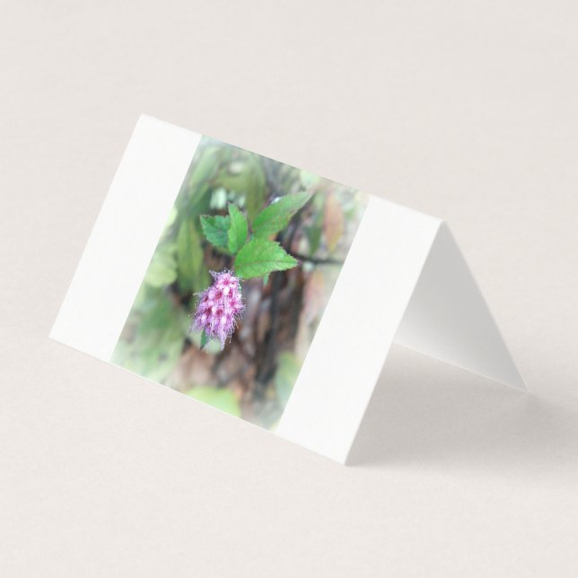 Tarjeta Florecer en otoño (Anverso)