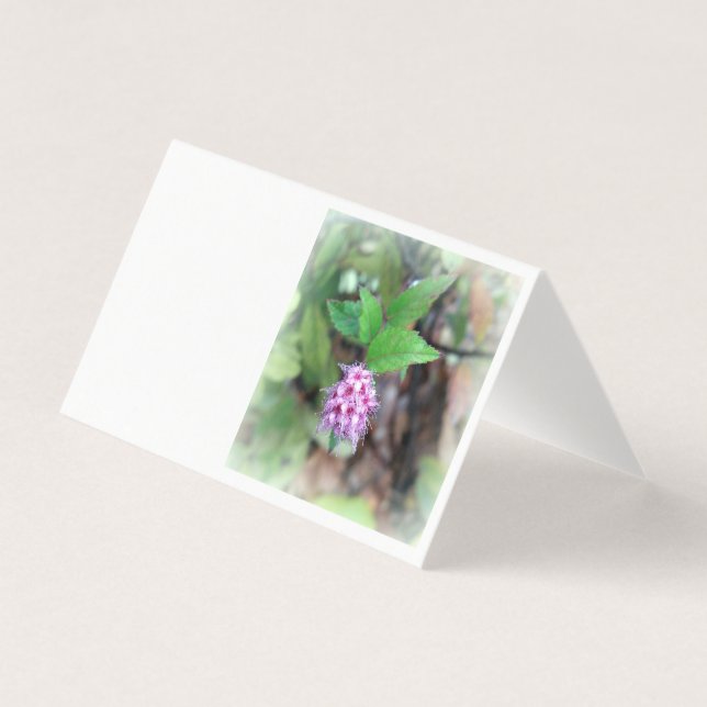 Tarjeta Florecer en otoño (Anverso)