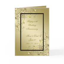 Floreciente aniversario de los 50 Bodas negros