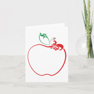 Tarjeta florecimiento de manzanas