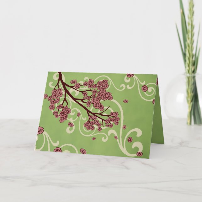 Tarjeta Florecimiento del Día de la Madre (Anverso)