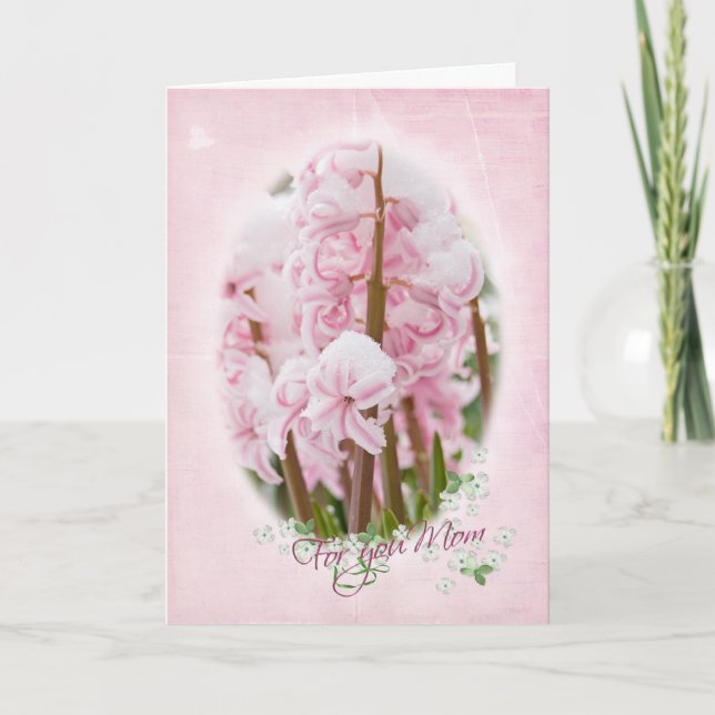 Tarjeta Florecimiento del Día de la Madre (Anverso)