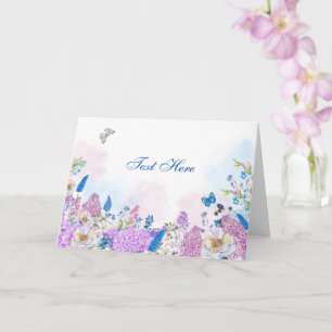 Tarjeta Florencia de verano floral fresca