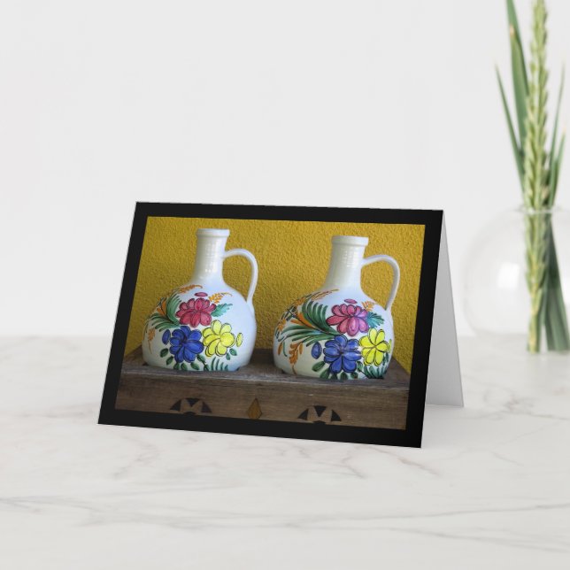 Tarjeta Floreros Decorativos (Anverso)