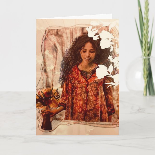 Tarjeta "Flores" (Anverso)