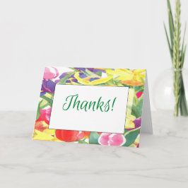 Tarjeta Flores acuáticas gracias