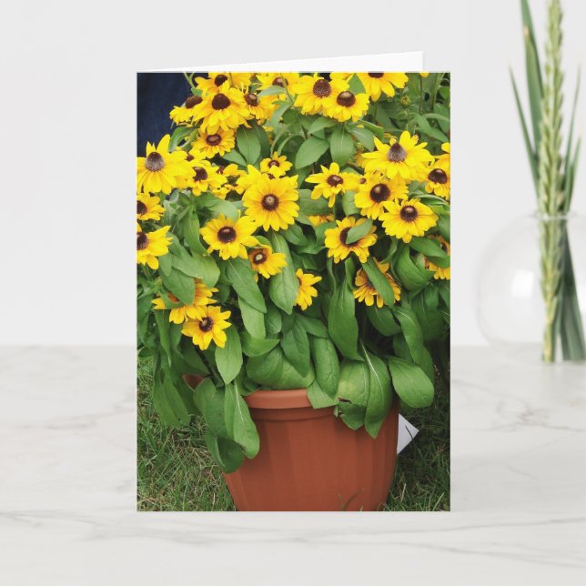 Tarjeta Flores amarillas (Anverso)