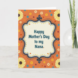 Tarjeta Flores Artísticas para el Día de la Madre