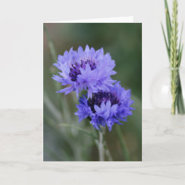 Tarjeta Flores azules