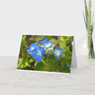 Tarjeta Flores azules notecard