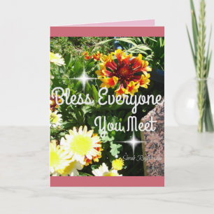 Tarjeta Flores Bendecidos Todos Los Que Conozcan La Tarjet