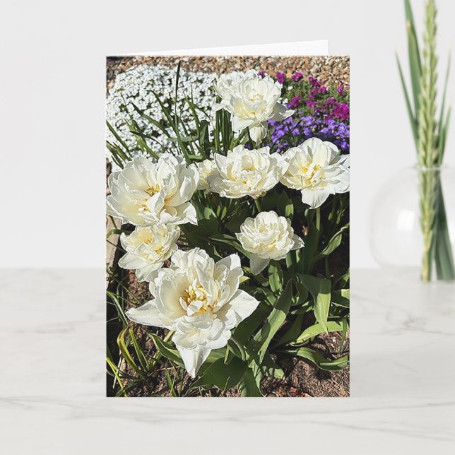 Tarjeta Flores bonitas (Anverso)