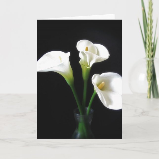 Tarjeta Flores Calla Lily 10 (Anverso)