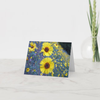 Tarjeta Flores comunes de Madia en el Parque Nacional Sequ