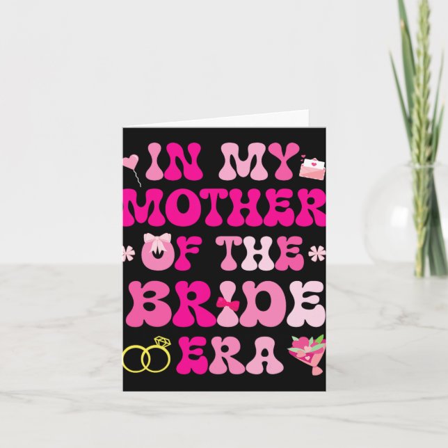 Tarjeta Flores Corren Matrimonio Boda En Mi Madre De (Anverso)