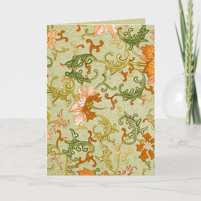 Tarjeta Flores de adorno chino Jones (Anverso)