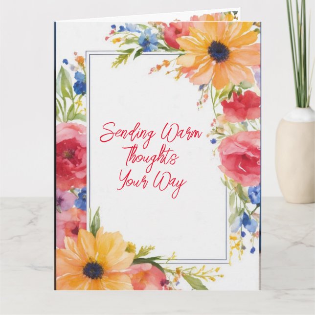 Tarjeta Flores de Alegría (Anverso)