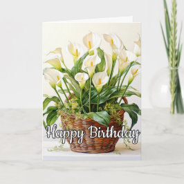 Tarjeta Flores de Calla Lily