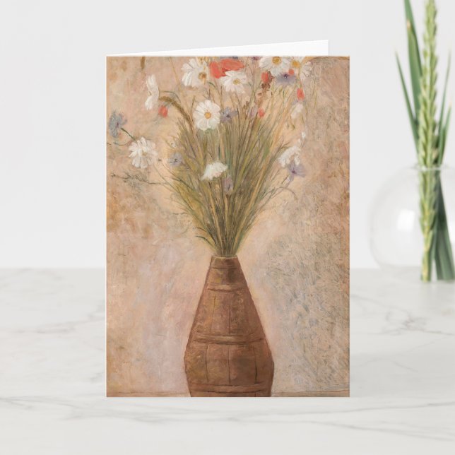 Tarjeta Flores de campo | Tadeusz Makowski (Anverso)