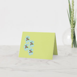 Tarjeta : Flores de Centaurea