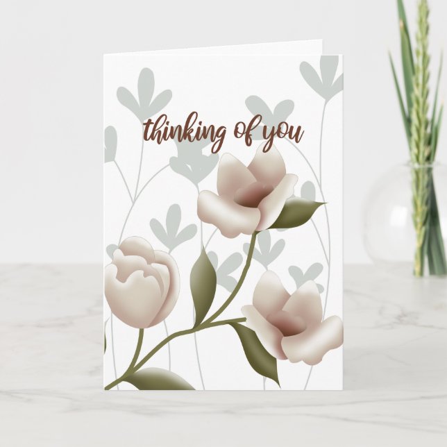 Tarjeta Flores de champán de dibujos animados (Anverso)