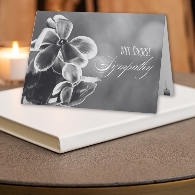 Tarjeta Flores de ciclamen y simpatía por el Ilustracion d (Subido por el creador)