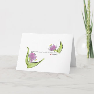 Tarjeta Flores de color de agua y participación bíblica ve