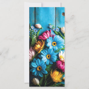 Tarjeta Flores de colores
