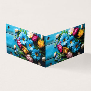 Tarjeta Flores de colores