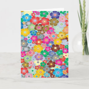 Tarjeta Flores de colores