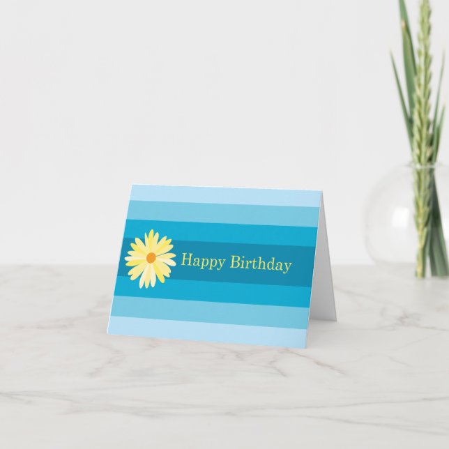 Tarjeta Flores de cumpleaños (Anverso)