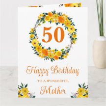 Flores de cumpleaños amarillas de verano en acuare