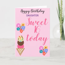 Flores de cumpleaños dulces para hija de cualquier