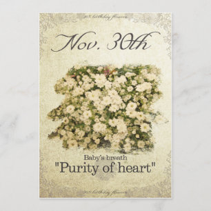 Tarjeta Flores de cumpleaños el 30 de noviembre "Respiro d