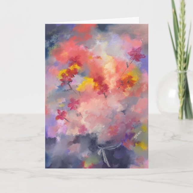 Tarjeta Flores de cumpleaños para ti (Anverso)