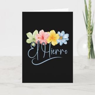 Tarjeta Flores de El Hierro Islas Canarias España Floral V